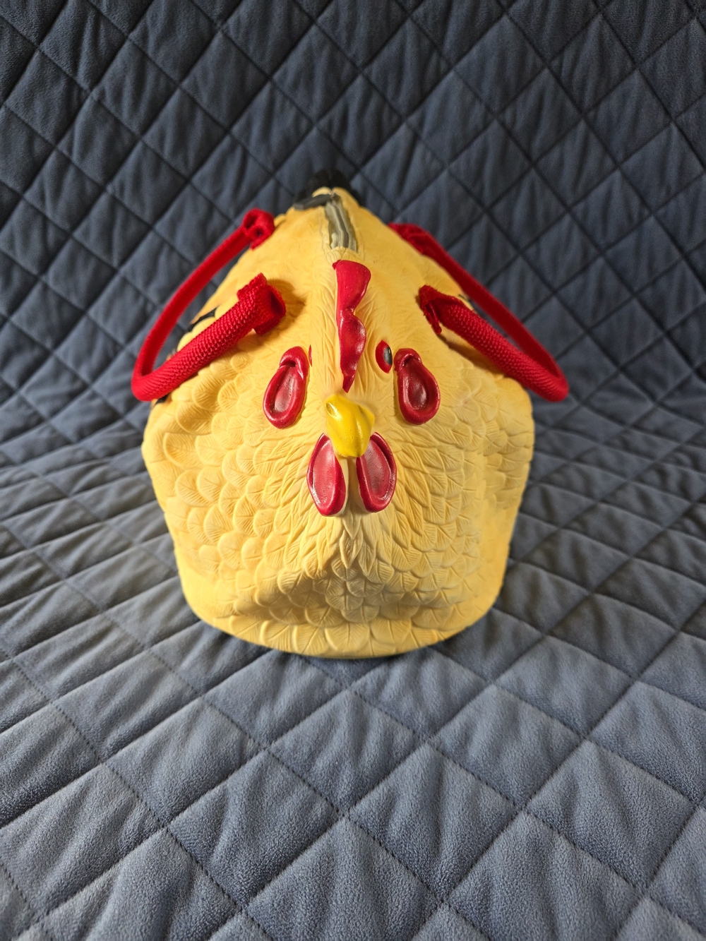 Rubber Chicken Purse with Red Handles - Picture 5 of 7
